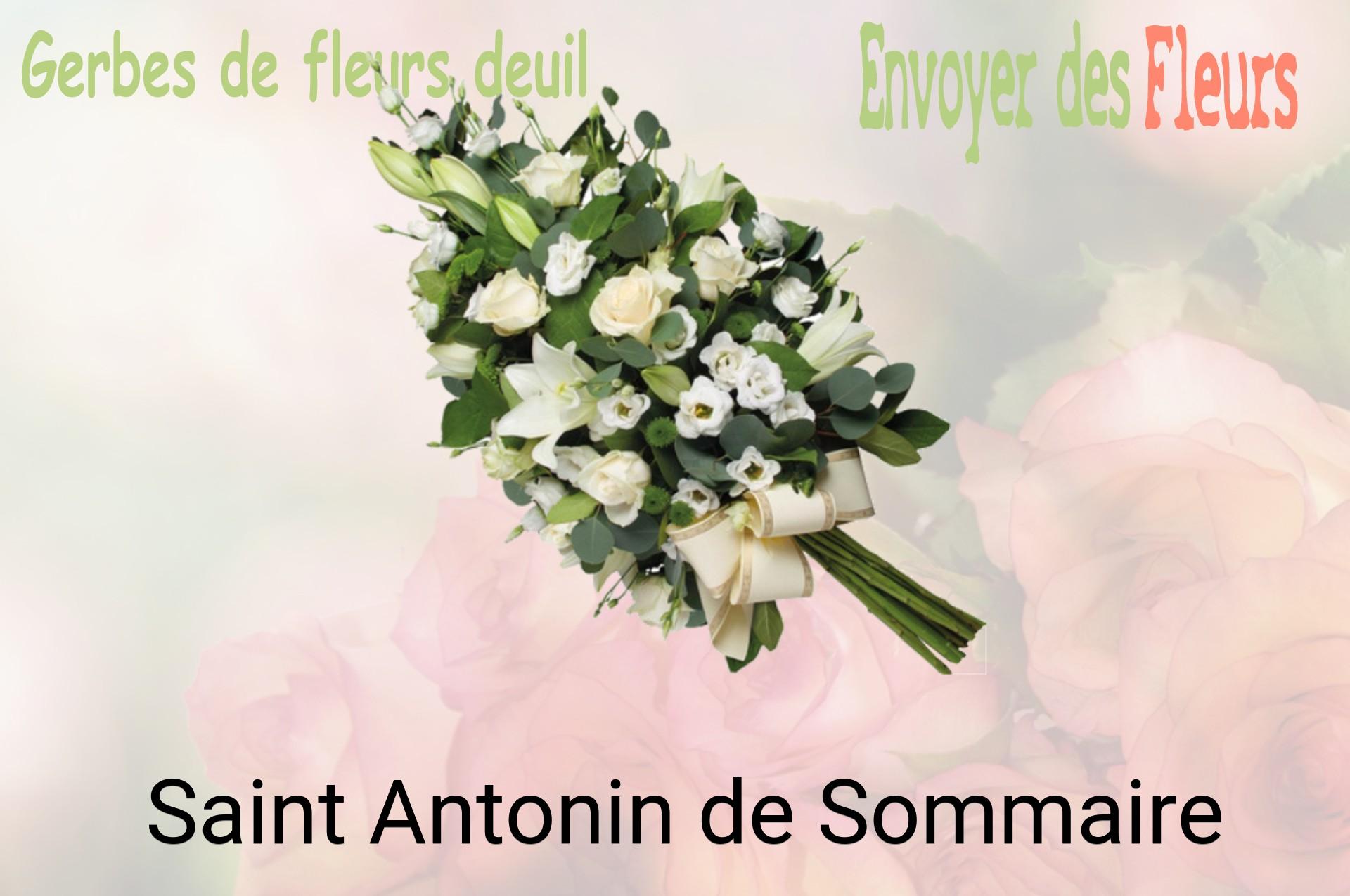 Gerbe de fleurs de deuil livrée à Saint-Antonin-de-Sommaire